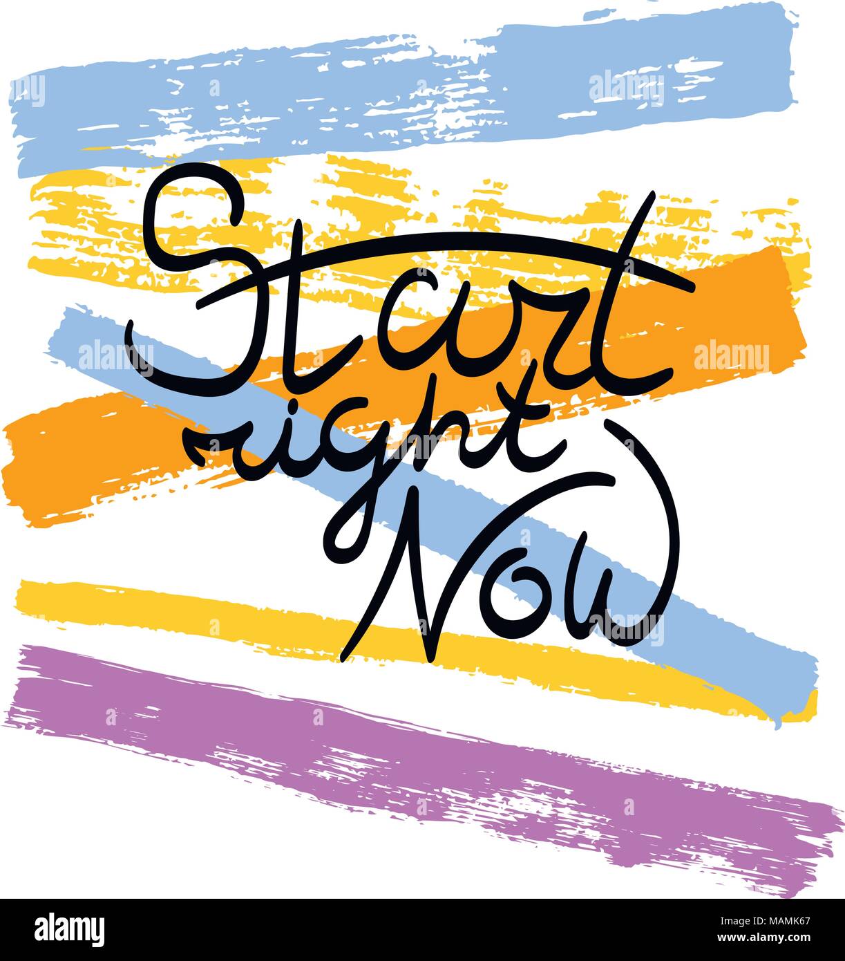 Hand drawn motivation quote. Creative vector typography concept for