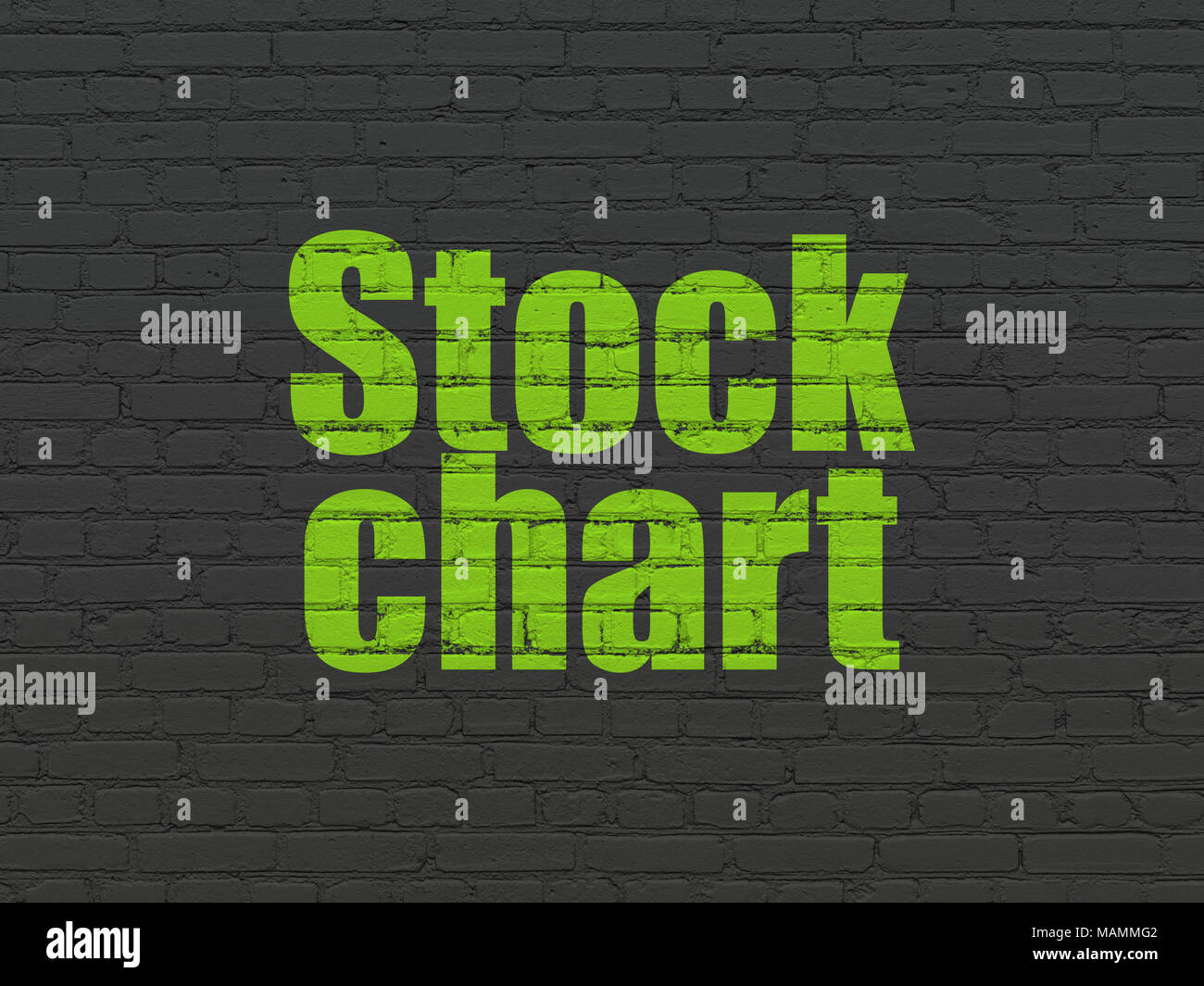 Business concept: Stock Chart on wall background Stock Photo - Alamy