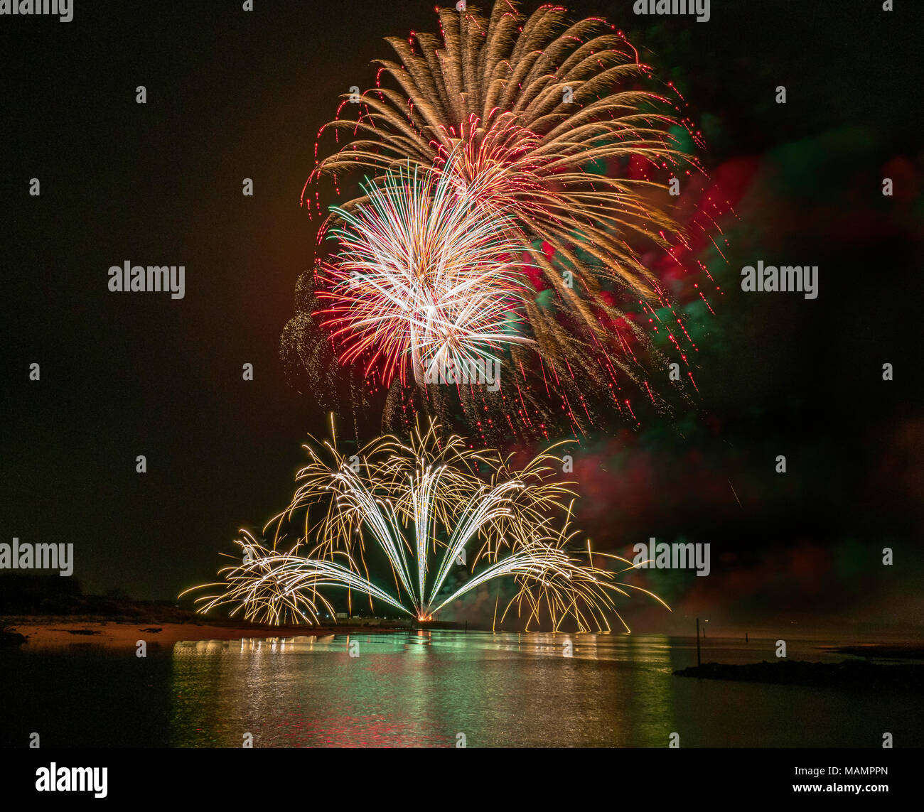 Irvine Illumination Fireworks 2017 Stock Photo Alamy