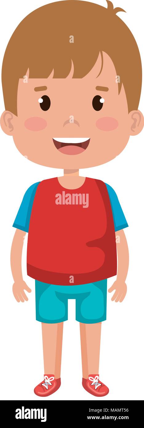 happy little boy character Stock Vector Image & Art - Alamy