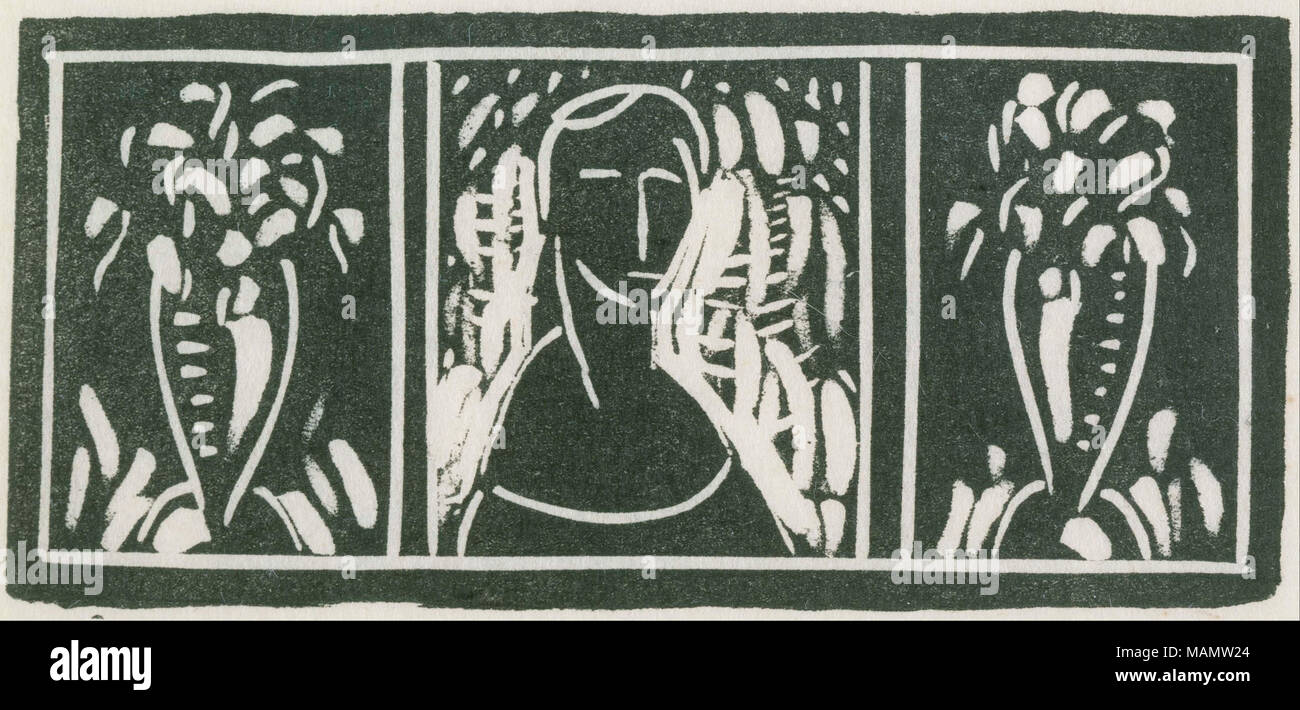 . Linoleum Cut with Tribute by Sherwood Anderson. undated Stock Photo Alamy