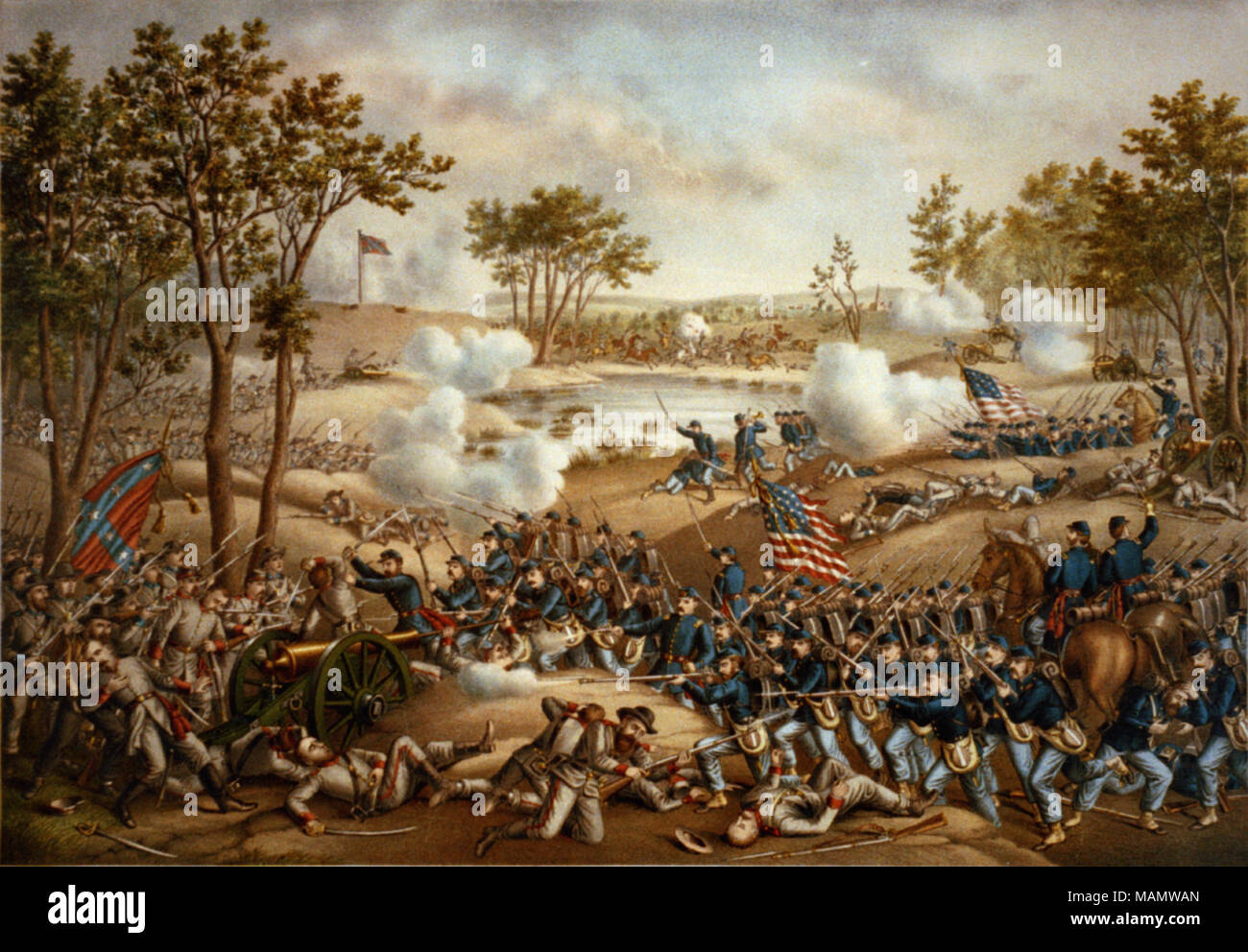 Battle of Cold Harbor Stock Photo