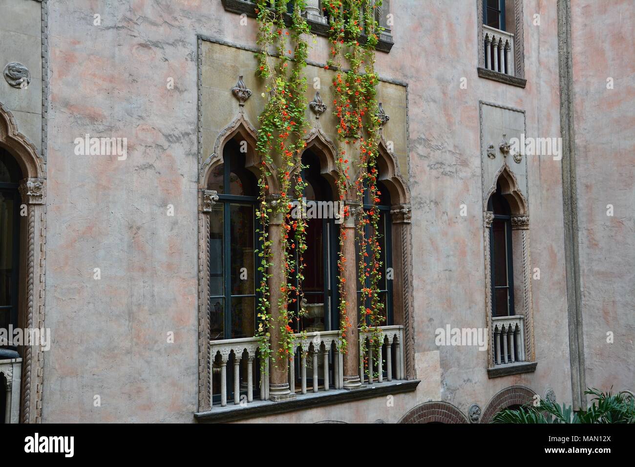 Spring at the Gardner Museum in Boston, MA featuring the Hanging