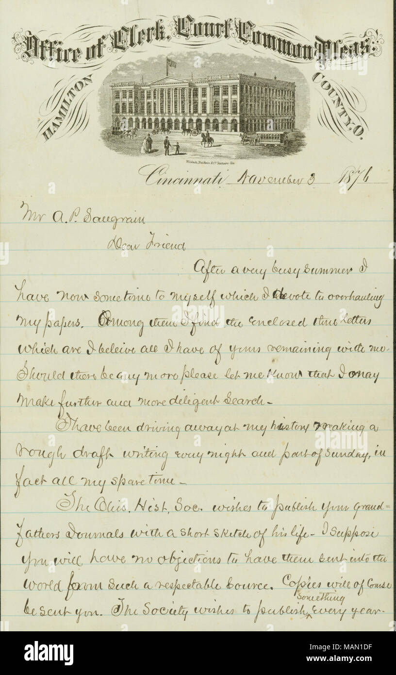 Regarding finding more letters that belong to Antoine Saugrain 