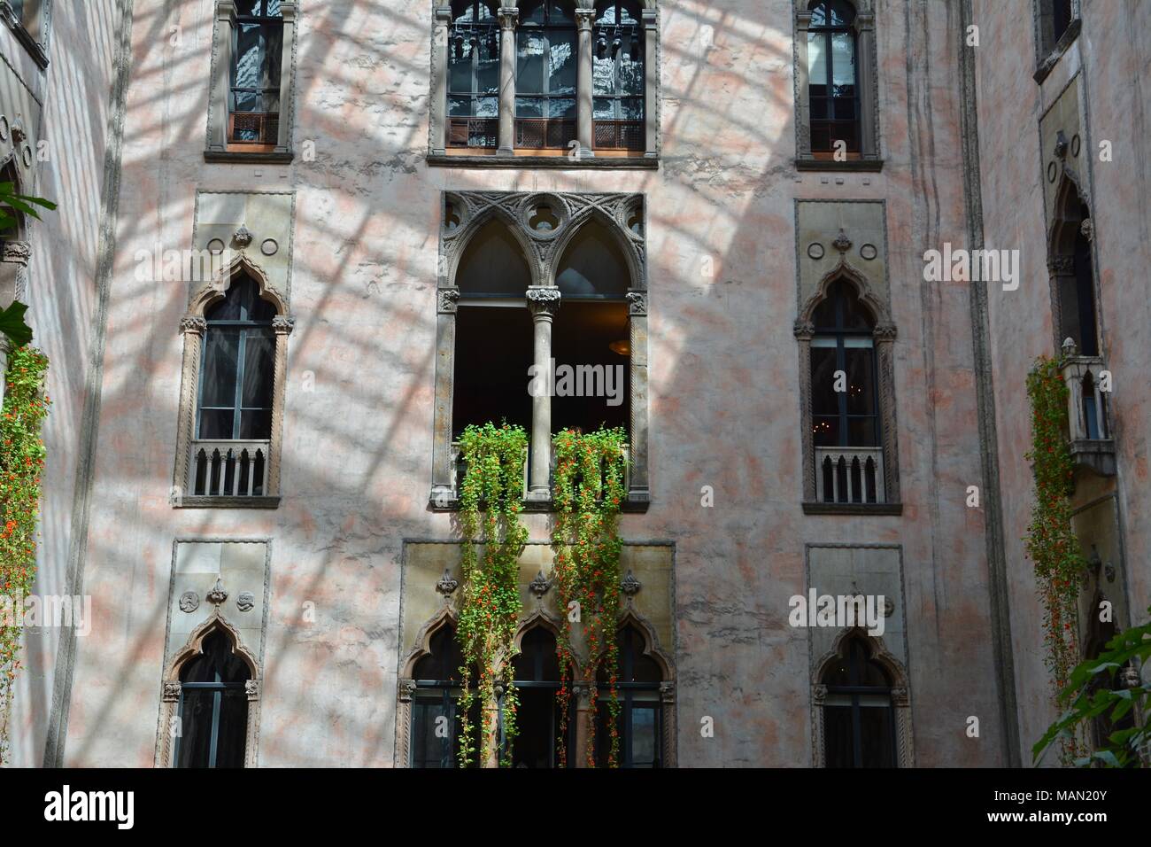 The Hanging Nasturtiums in the atrium of the Isabella Stewart Gardner
