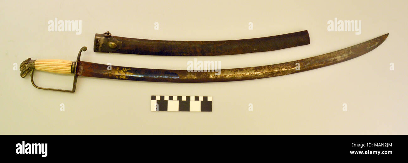 Roman Sword Gold & Silver Plastic 19" Broad Sword With Brown Sheath Accessory 