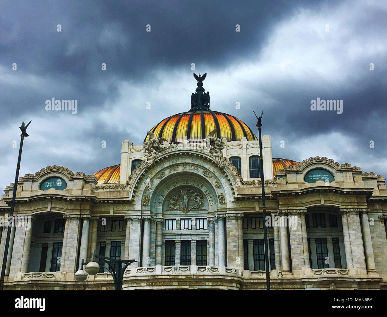 Bellas Artes Palace in Mexico City Stock Photo