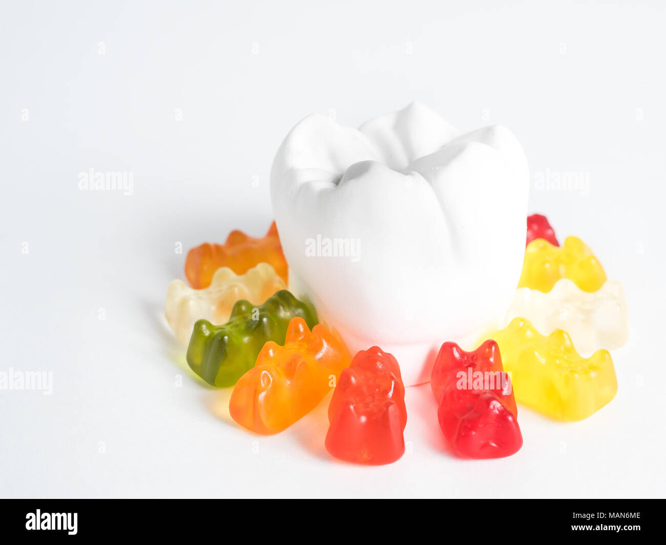 Gummy Bears Candy Isolated Stock Photo - Download Image Now - Gummi Bears,  Red, Candy - iStock