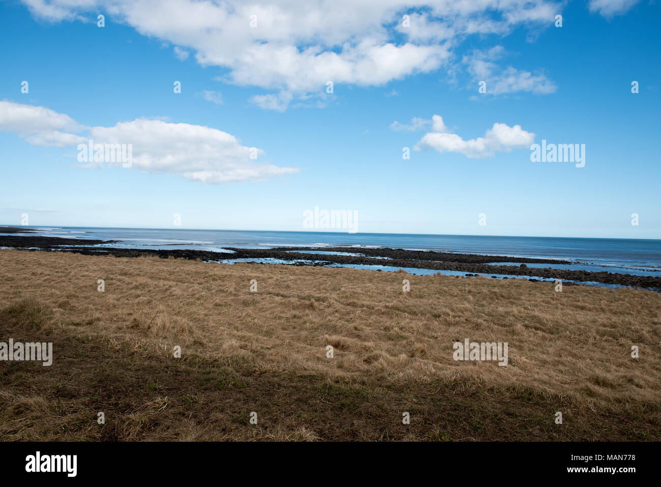 Rocky coast holy island hi-res stock photography and images - Alamy