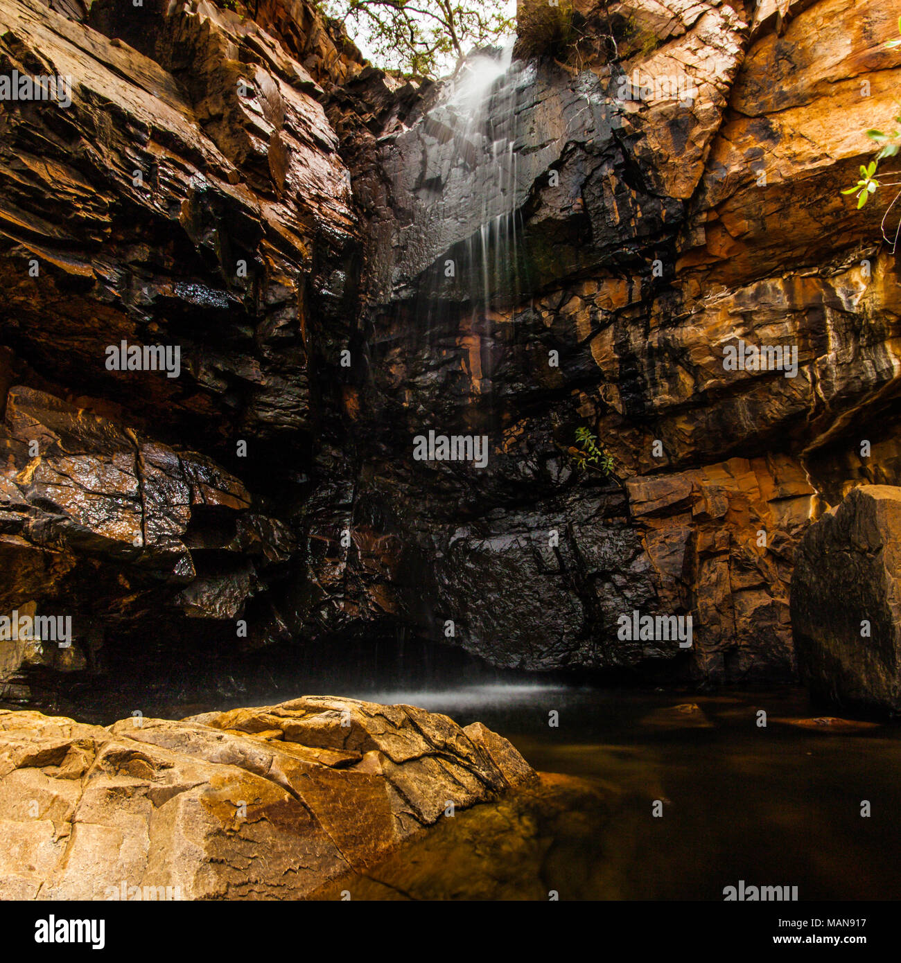 Rigby Falls Outback Queensland Stock Photo