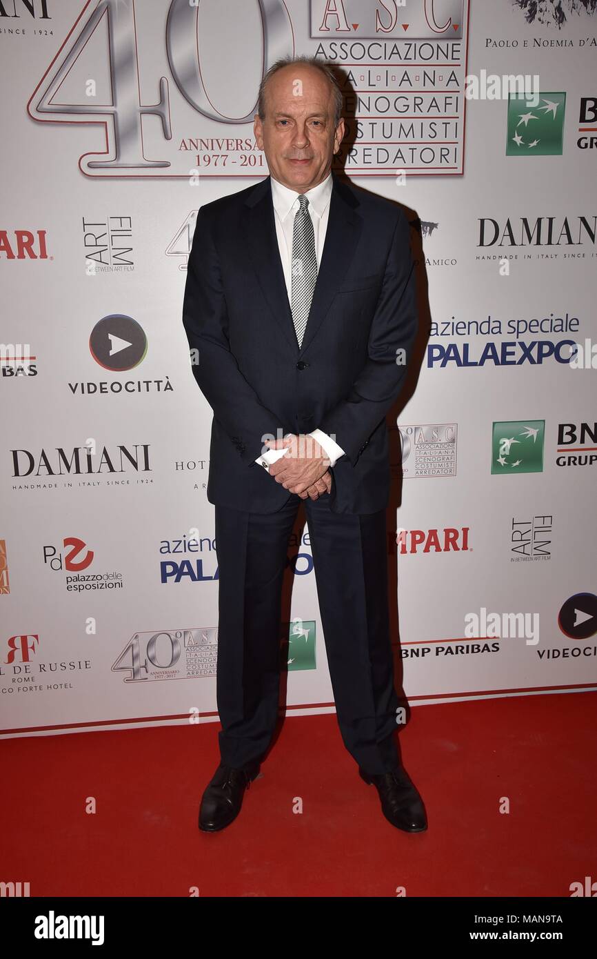 40th Anniversary Party for the Italian Association of Costume Designers and Decorators at the Palazzo delle Esposizioni  Featuring: Tomas Arana Where: Rome, Italy When: 02 Mar 2018 Credit: IPA/WENN.com  **Only available for publication in UK, USA, Germany, Austria, Switzerland** Stock Photo