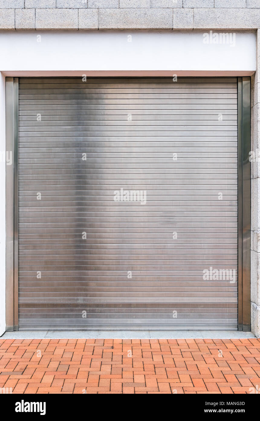 Roller shutter door, Outdoor auto type Stock Photo Alamy