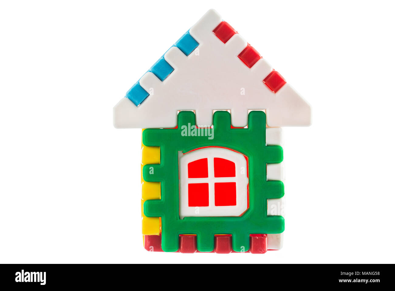 Miniature house block Cut Out Stock Images & Pictures Alamy