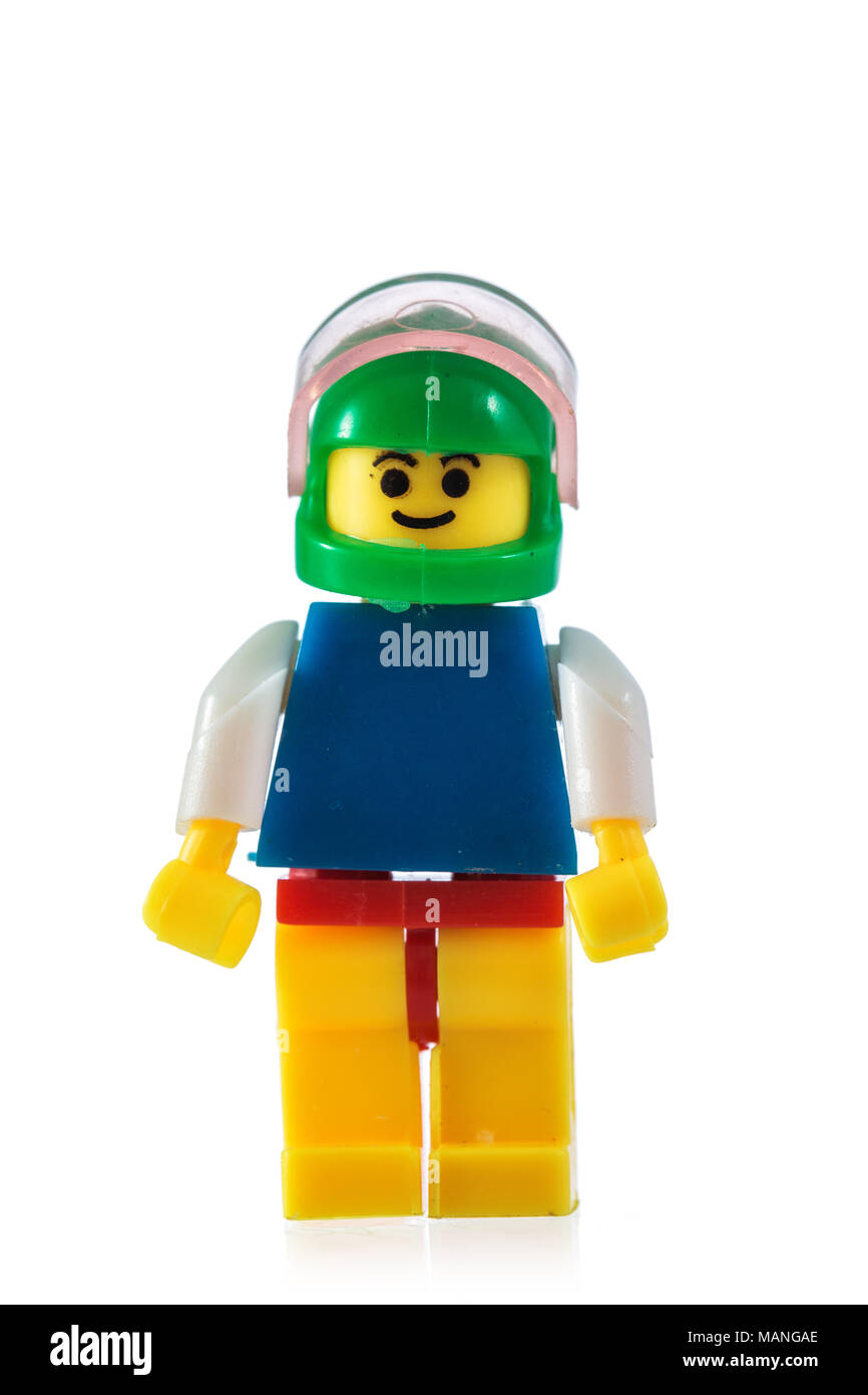 Varna, Bulgaria - October 11, 2015 : Lego movie minifigure character isolated on white background Stock - Alamy