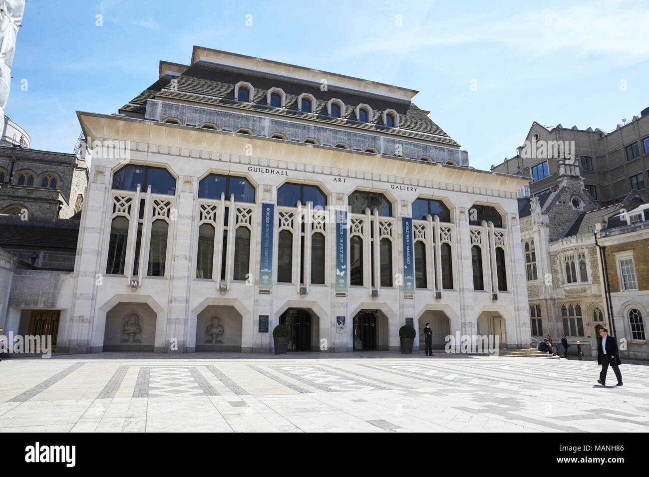LONDON - MAY, 2017: Guildhall Art Gallery, Guildhall Yard, London, EC2. Stock Photo