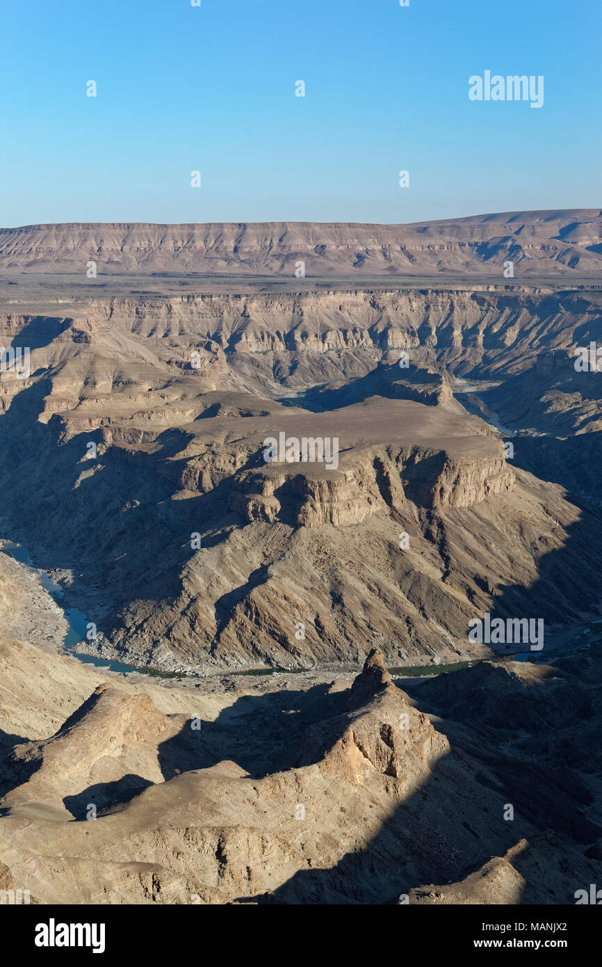 Fish River Canyon, view from the main lookout point, close to Hobas, Ai-Ais Richtersveld Transfrontier Park, Karas Region, Namibia, Africa Stock Photo