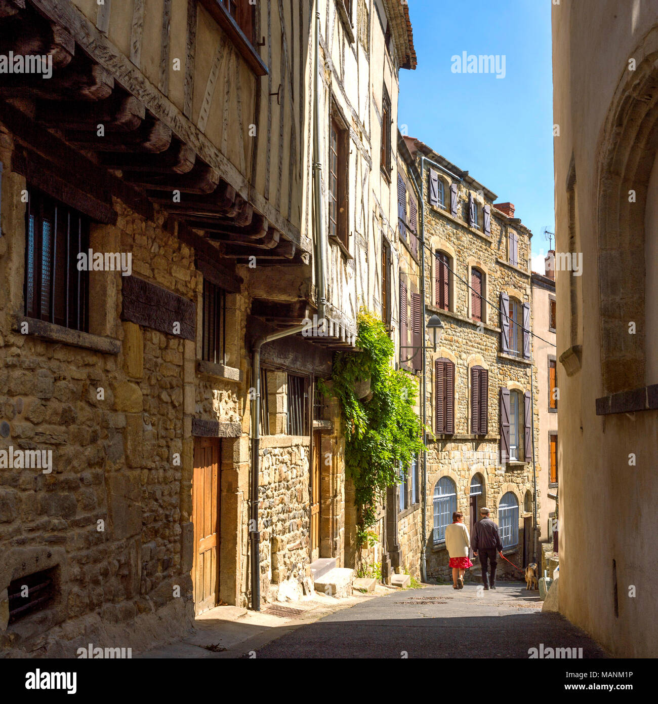Village of Billom, Puy de Dôme, Auvergne, France Stock Photo