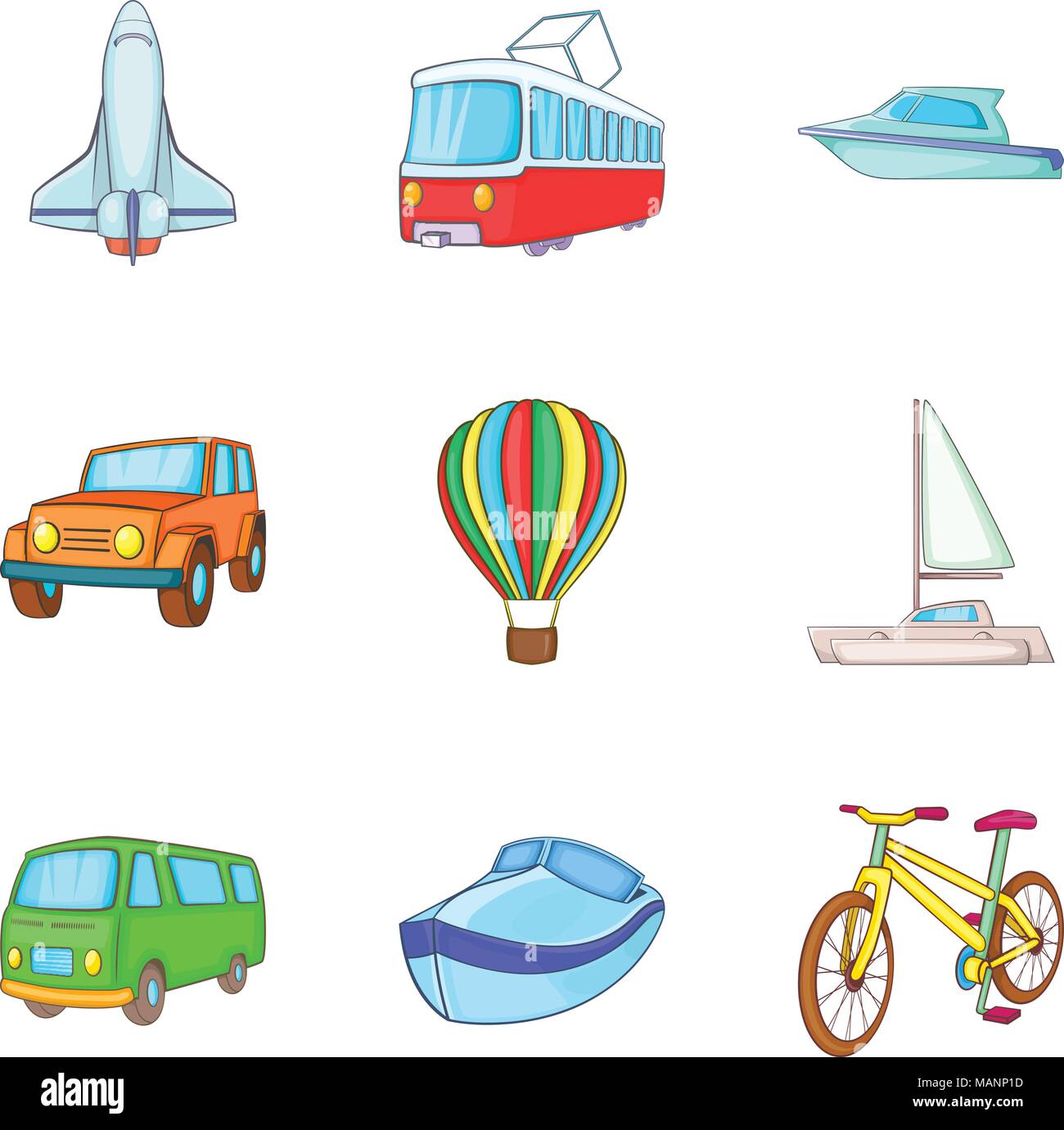 Car industry icons set, cartoon style Stock Vector Image & Art - Alamy