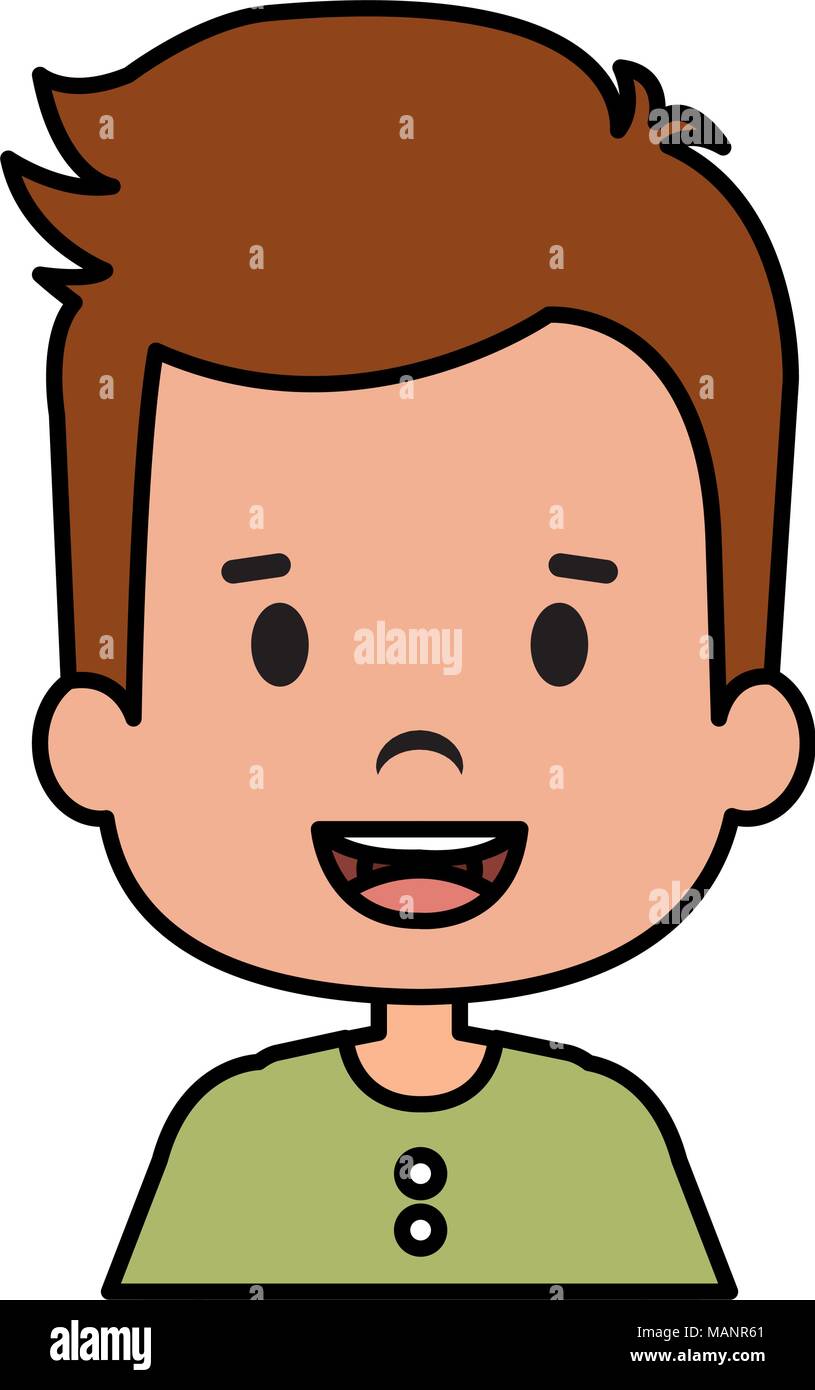 happy little boy character Stock Vector Image & Art - Alamy