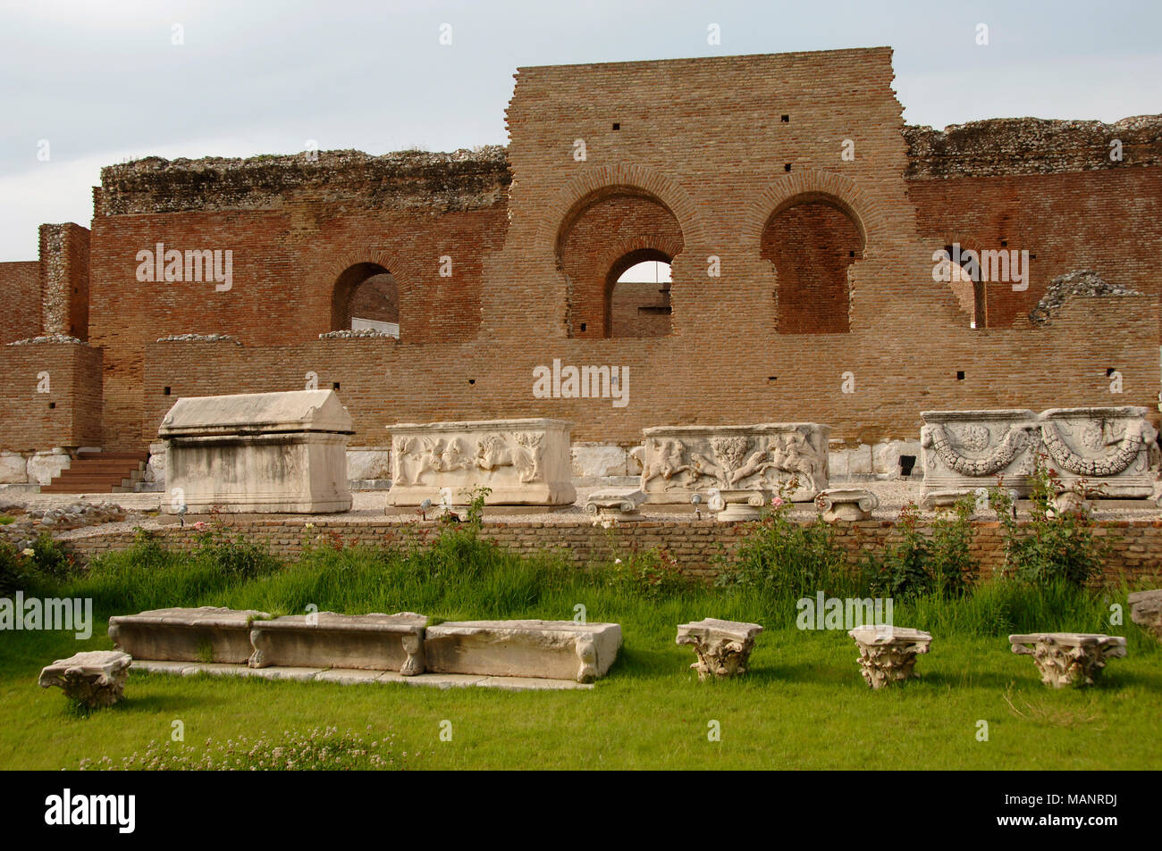 Patras, Greece. Roman Odeon, 2nd century BC. Peloponnese. Stock Photo