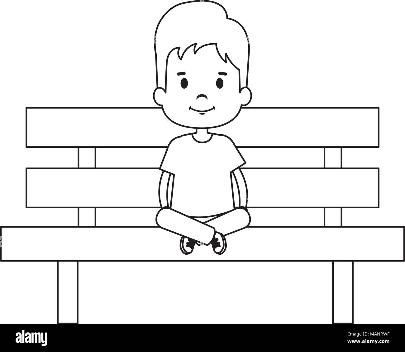 Sitting Clipart Black And White