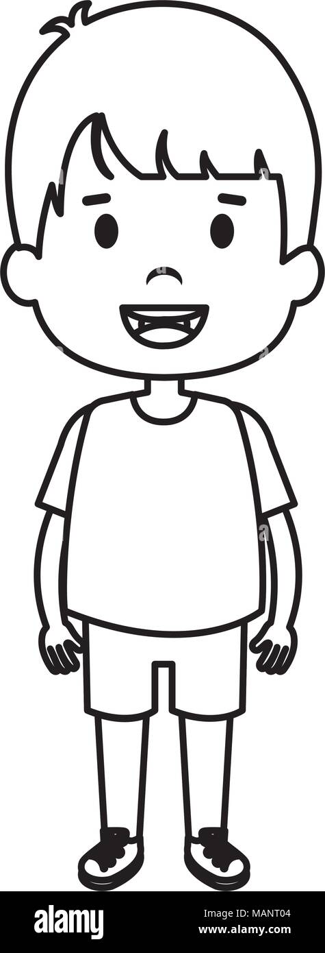 happy little boy character Stock Vector Image & Art - Alamy