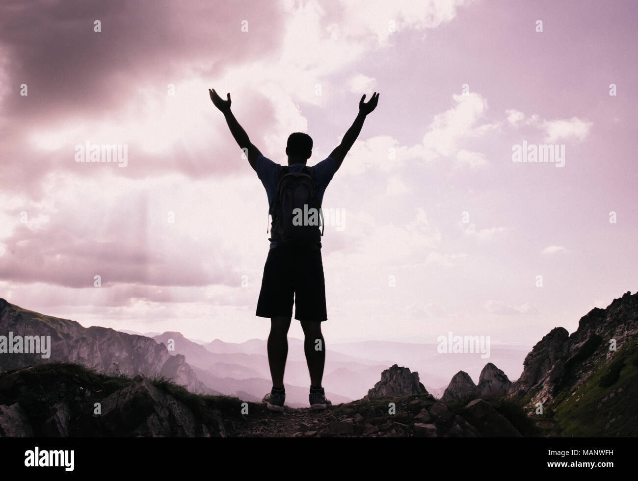 successful people sport, motivation, inspiration Stock Photo