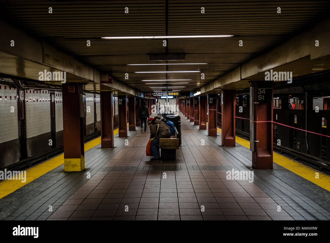 Platform on the NYC Subway is one of the oldest and most extensive