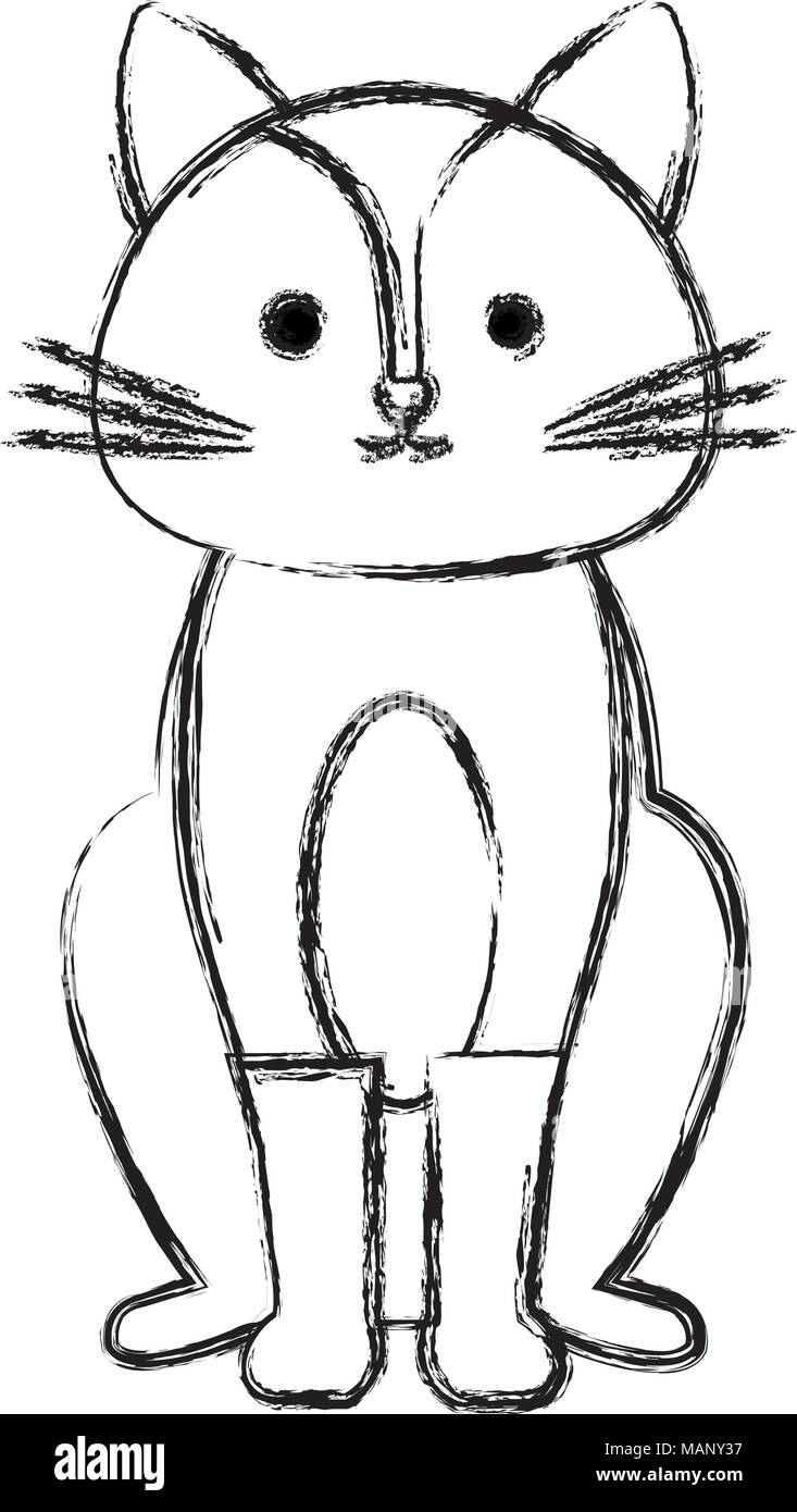 cute cat pet friendly Stock Vector Image & Art Alamy