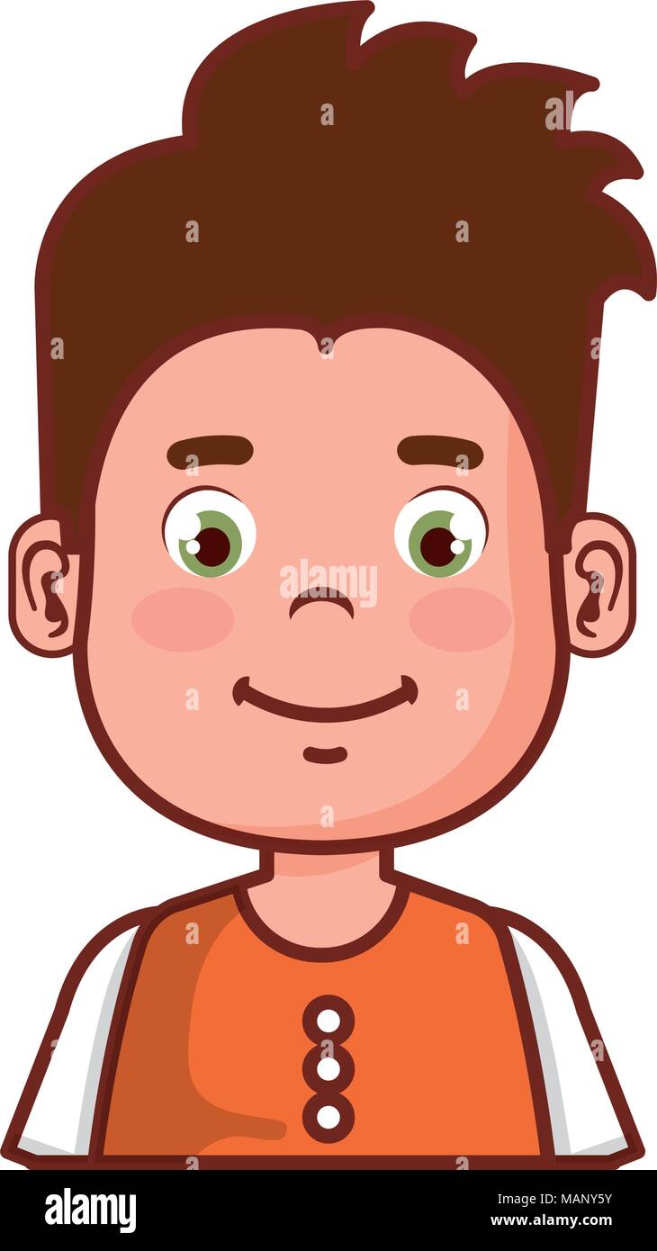 happy little boy character Stock Vector Image & Art - Alamy