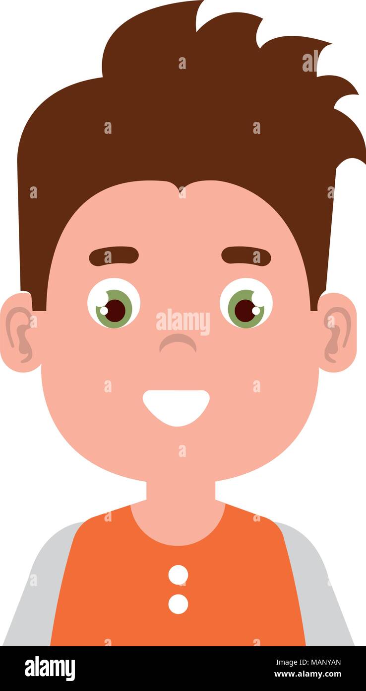 happy little boy character Stock Vector Image & Art - Alamy