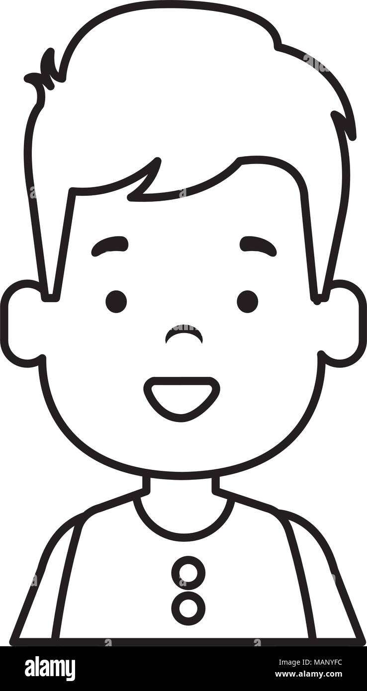 happy little boy character Stock Vector Image & Art - Alamy