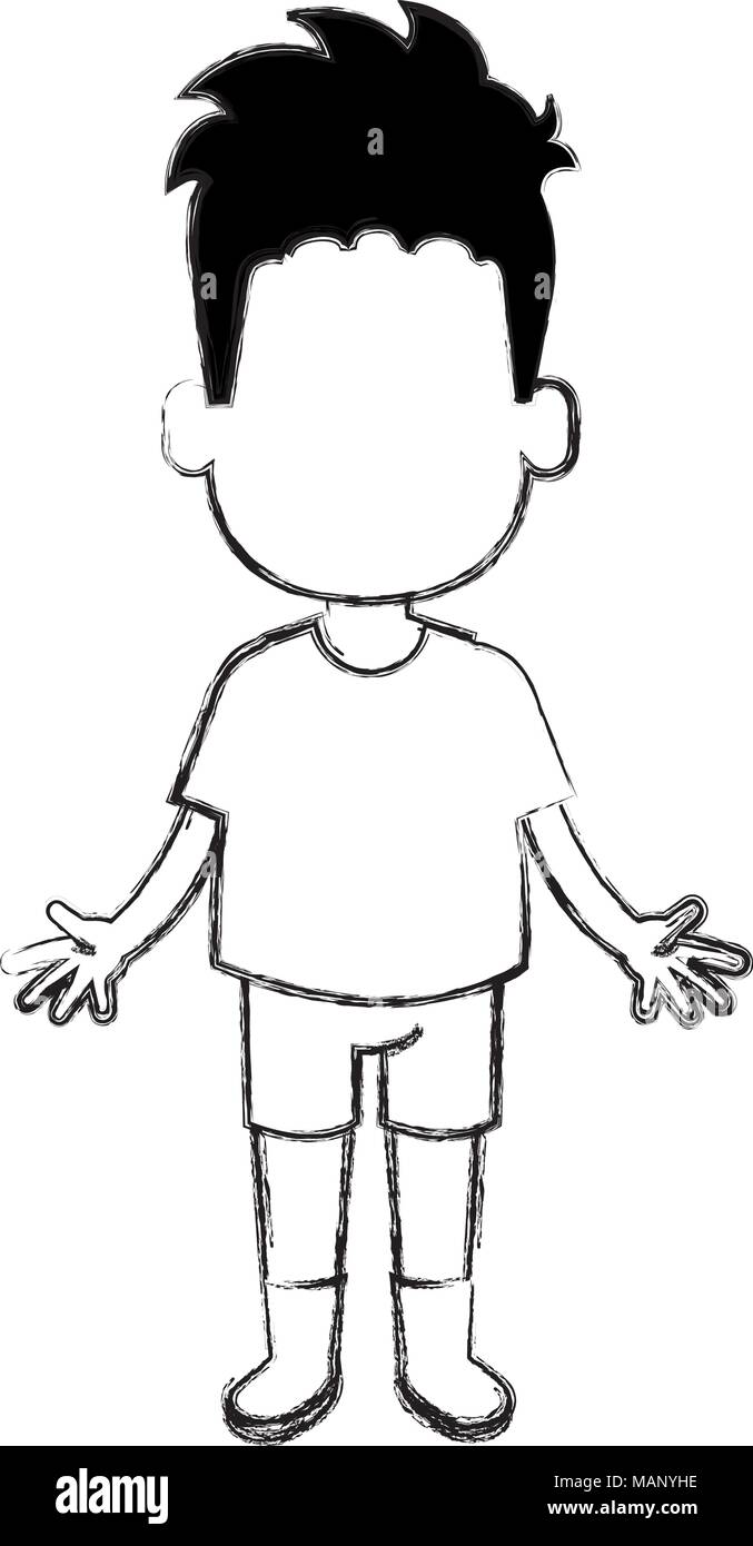 happy little boy character Stock Vector Image & Art - Alamy