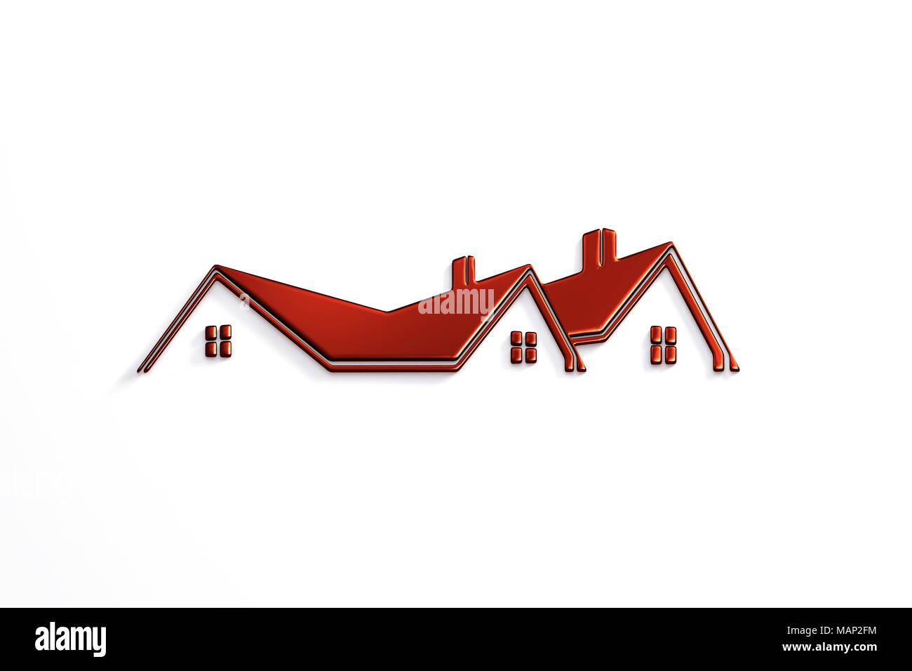 House Logo Design. Creative Real Estate in White Background Stock Photo -  Alamy