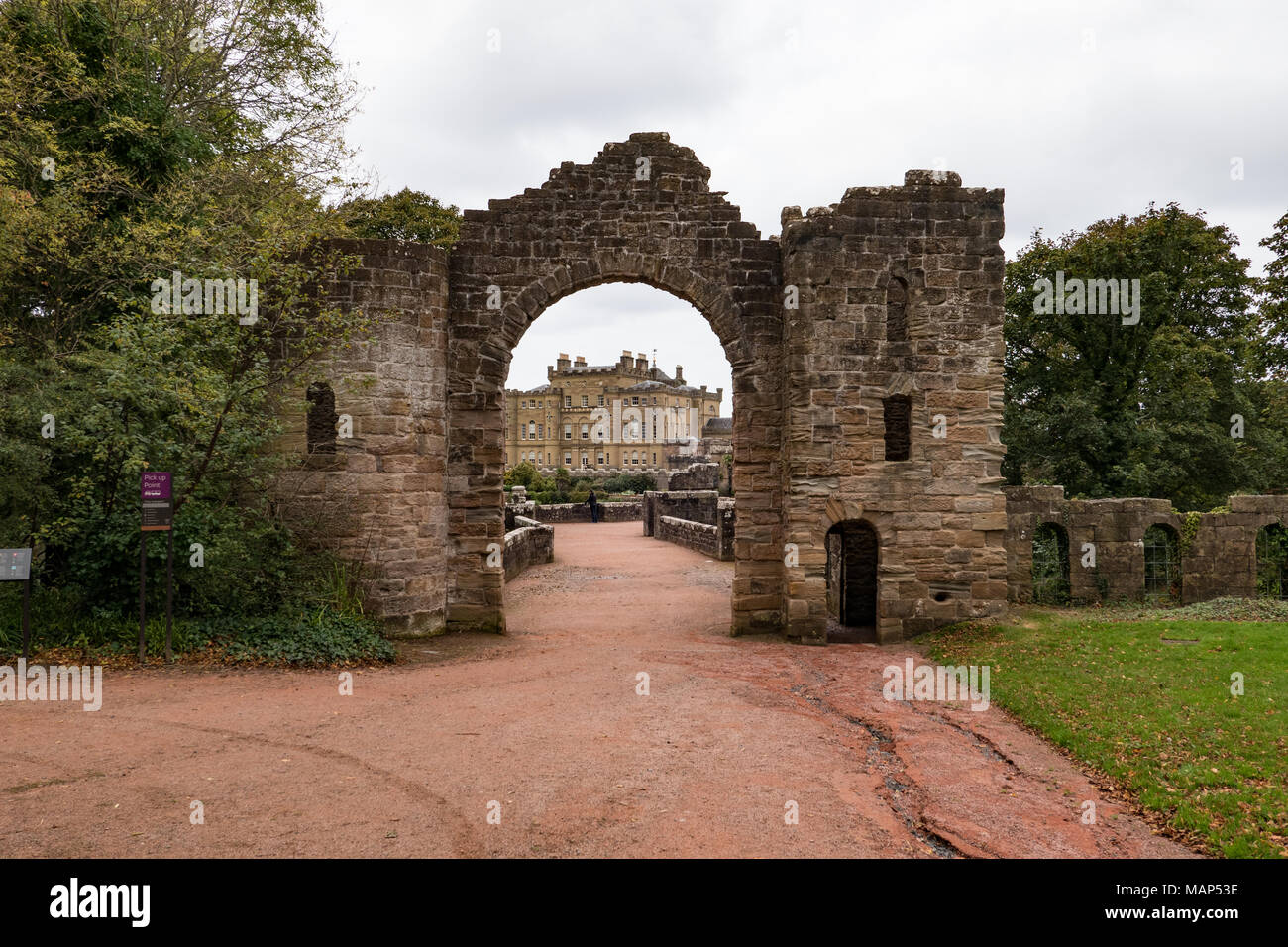 Culzean Castle which is on the West coast of Scotland near Maybole and overlooks the Firth of Clyde. UK. Stock Photo