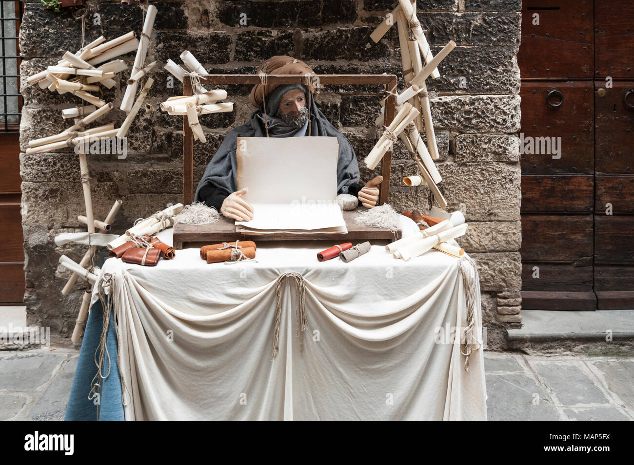 GUBBIO, ITALY 08 DECEMBER 2017 The medieval town of Umbria Region