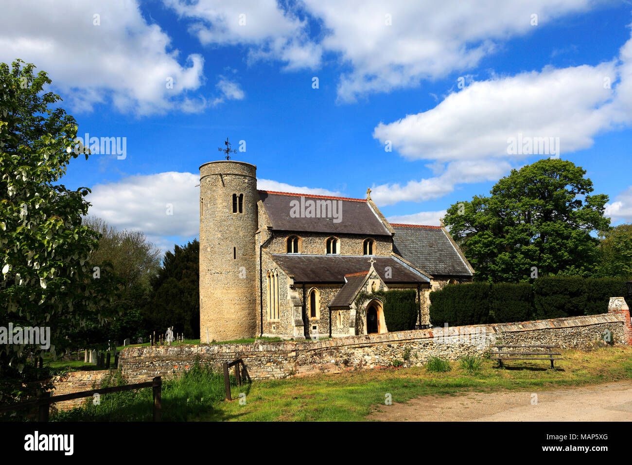 St Peters church, Snailwell village, Cambridgeshire; England; UK Stock Photo