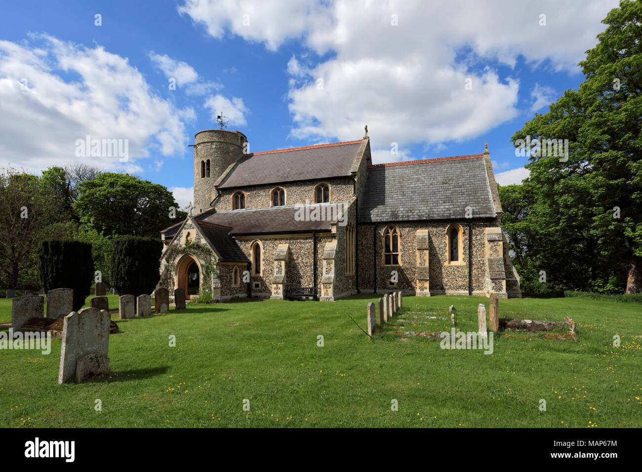 St Peters parish church, Snailwell village, Cambridgeshire; England, UK Stock Photo