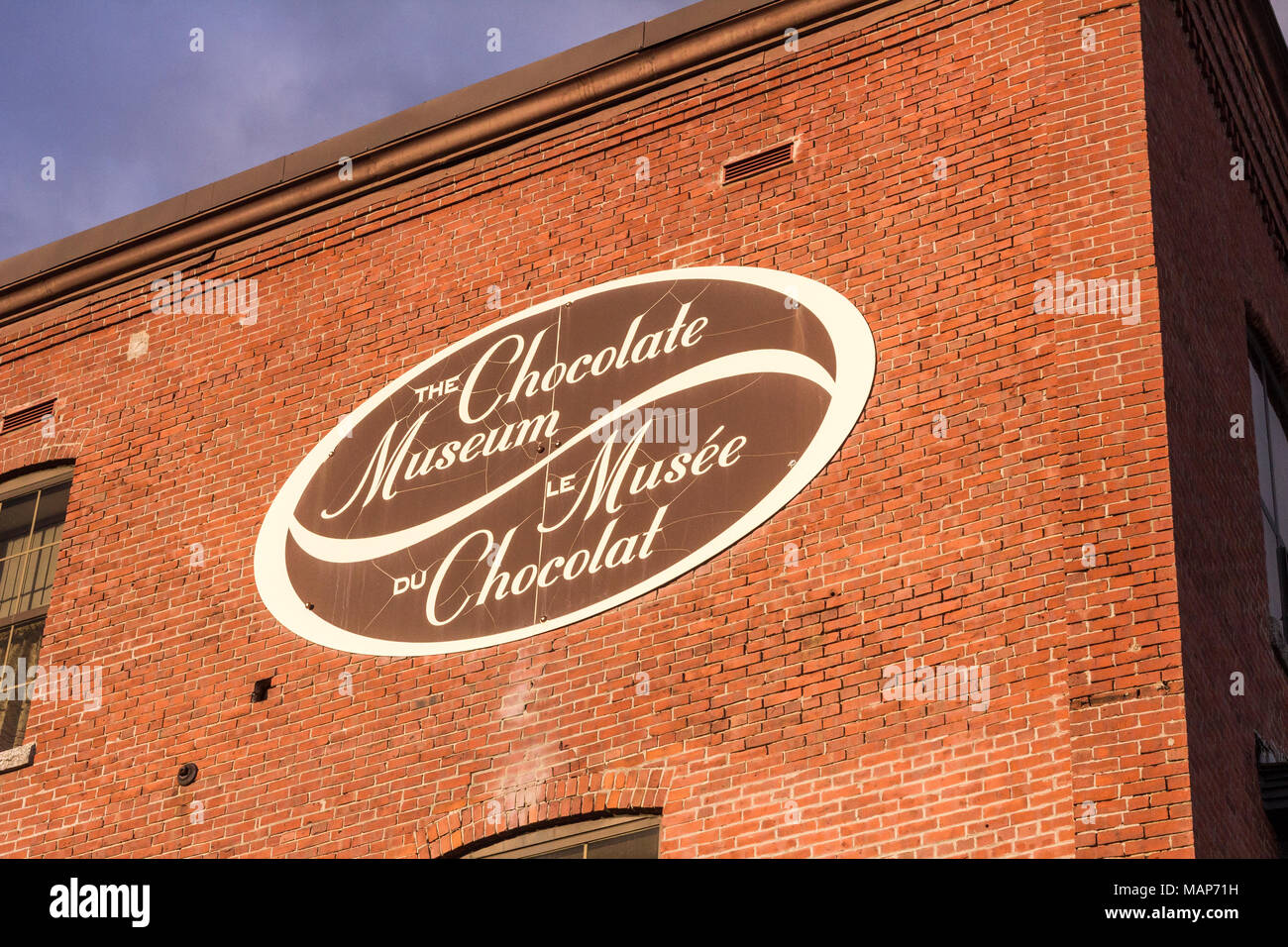 Ganong Chocolate shop and museum in St. Stephen, New Brunswick, Canada established in 1873 Stock