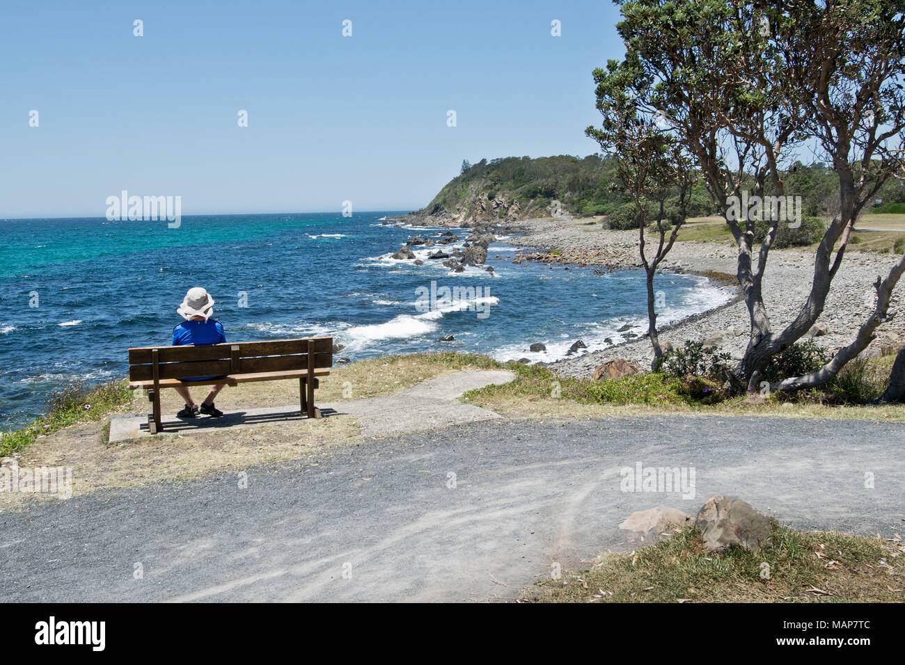 A coastal reteat in the Australian countryside Stock Photo