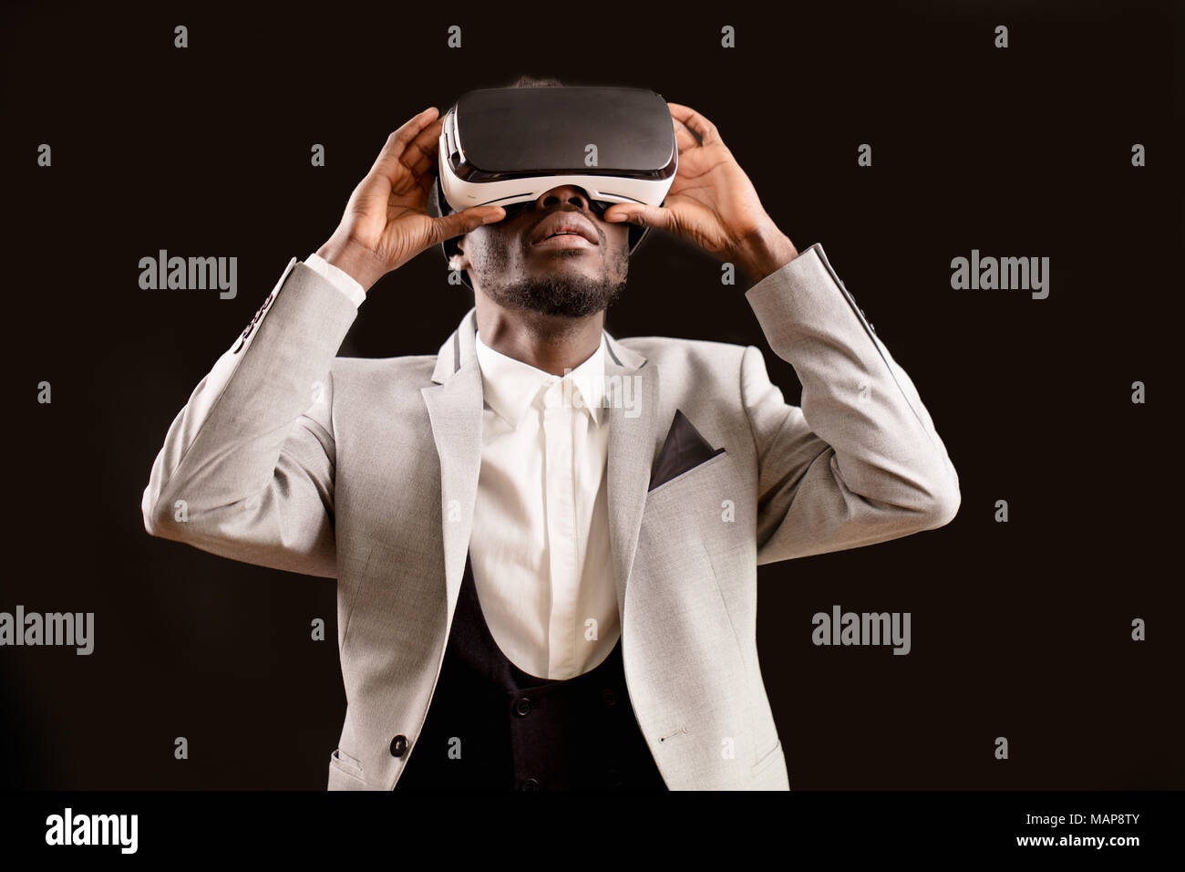 Future reality device creating virtual hi-res stock photography and ...