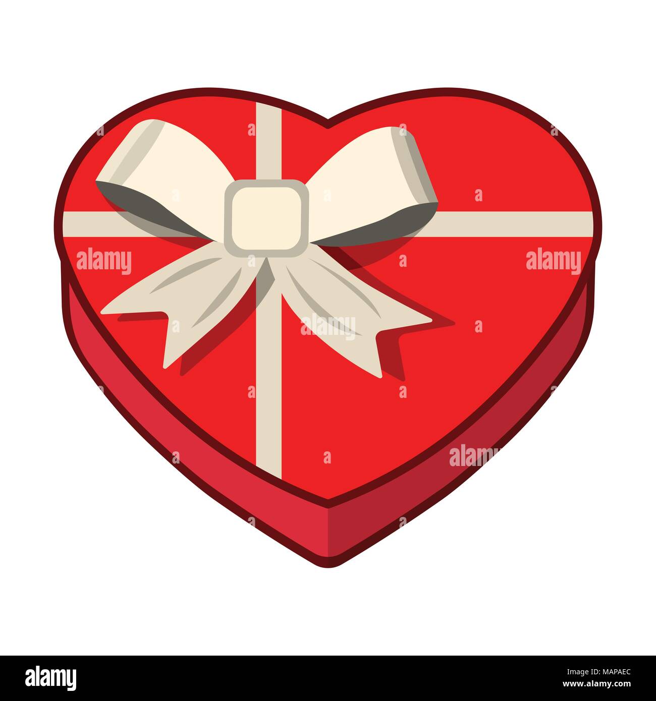 Gift Icon. Love and Gifts for Web on white background. Flat Vector Illustration. Stock Vector