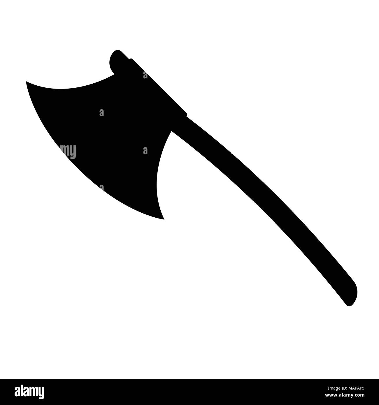 Axe Icon Label Of Fantasy And Medieval Weapon Simple Style Vector Illustration Logo Stock Vector Image Art Alamy