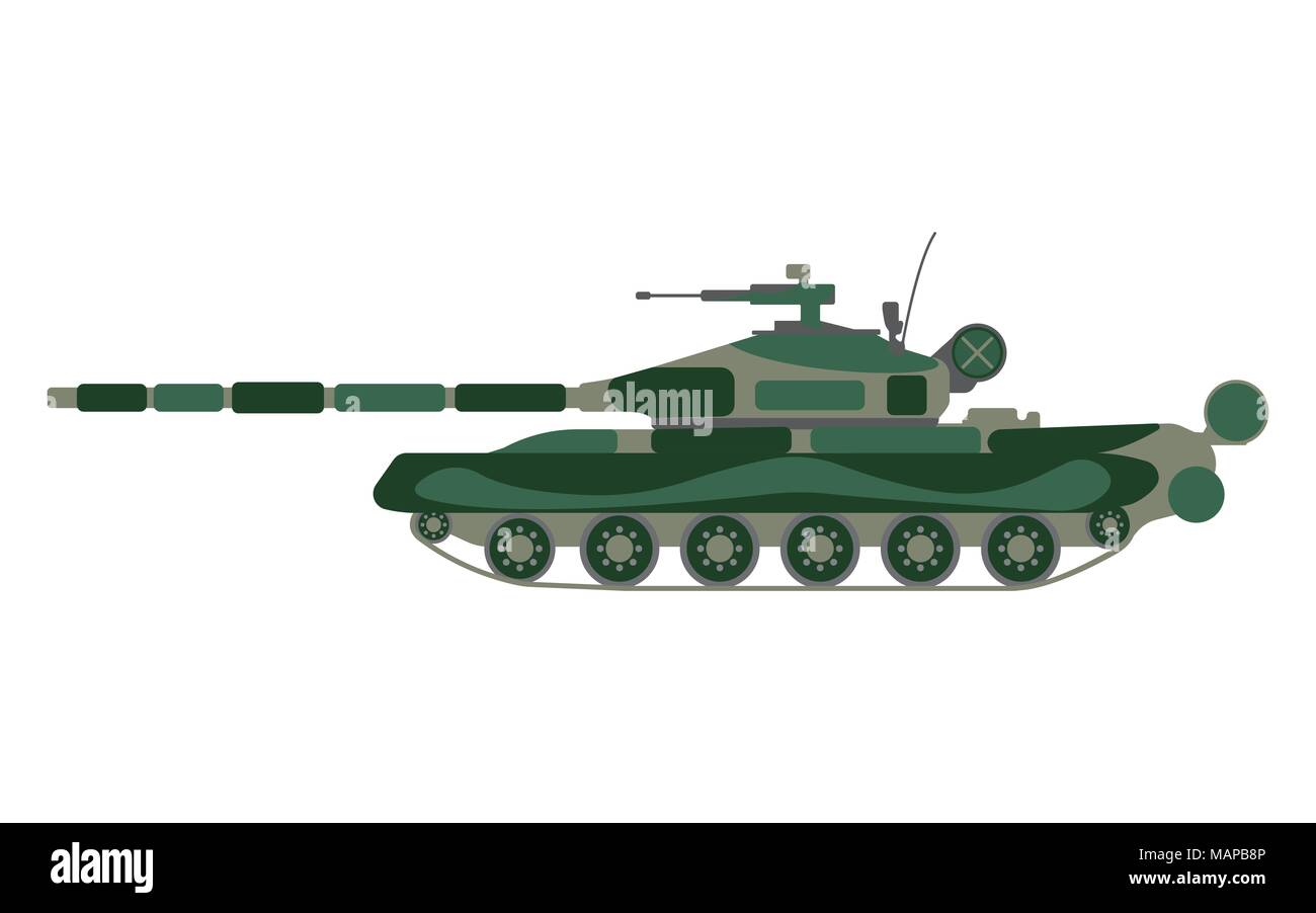 Tank cartoon. Military equipment icon. Vector illustration Stock Vector  Image & Art - Alamy