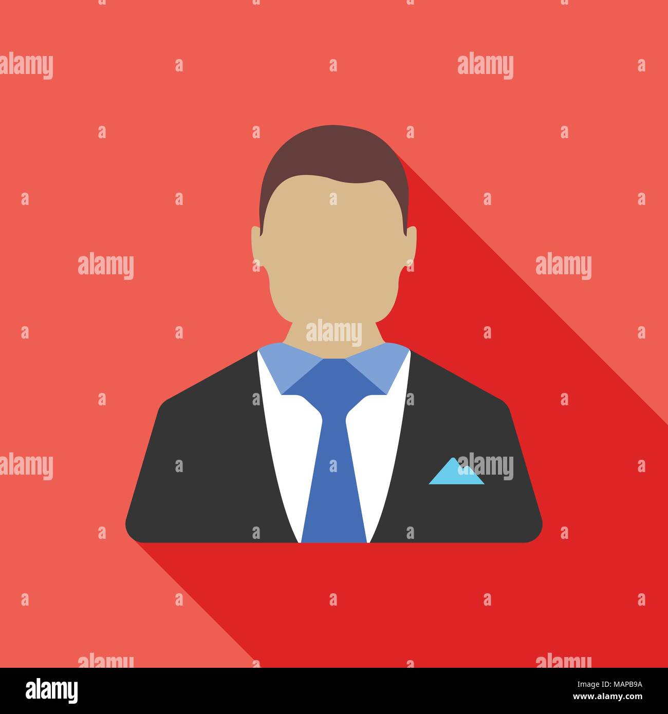 Businessman icon. Business concept for web and ui design. Flat Vector ...