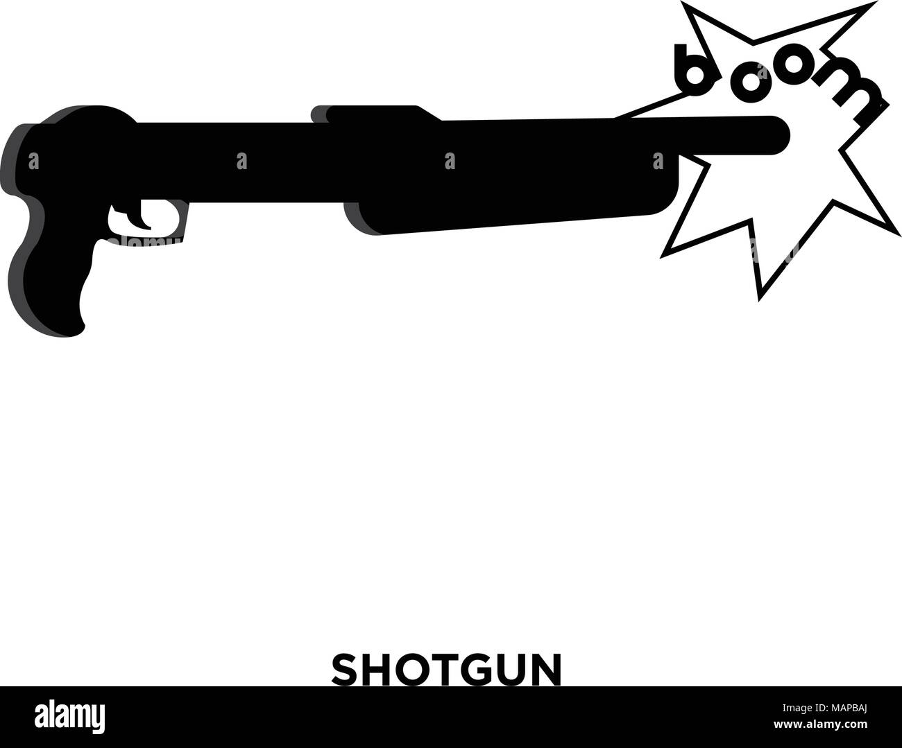 shotgun icon isolated on white background for your web, mobile and app ...