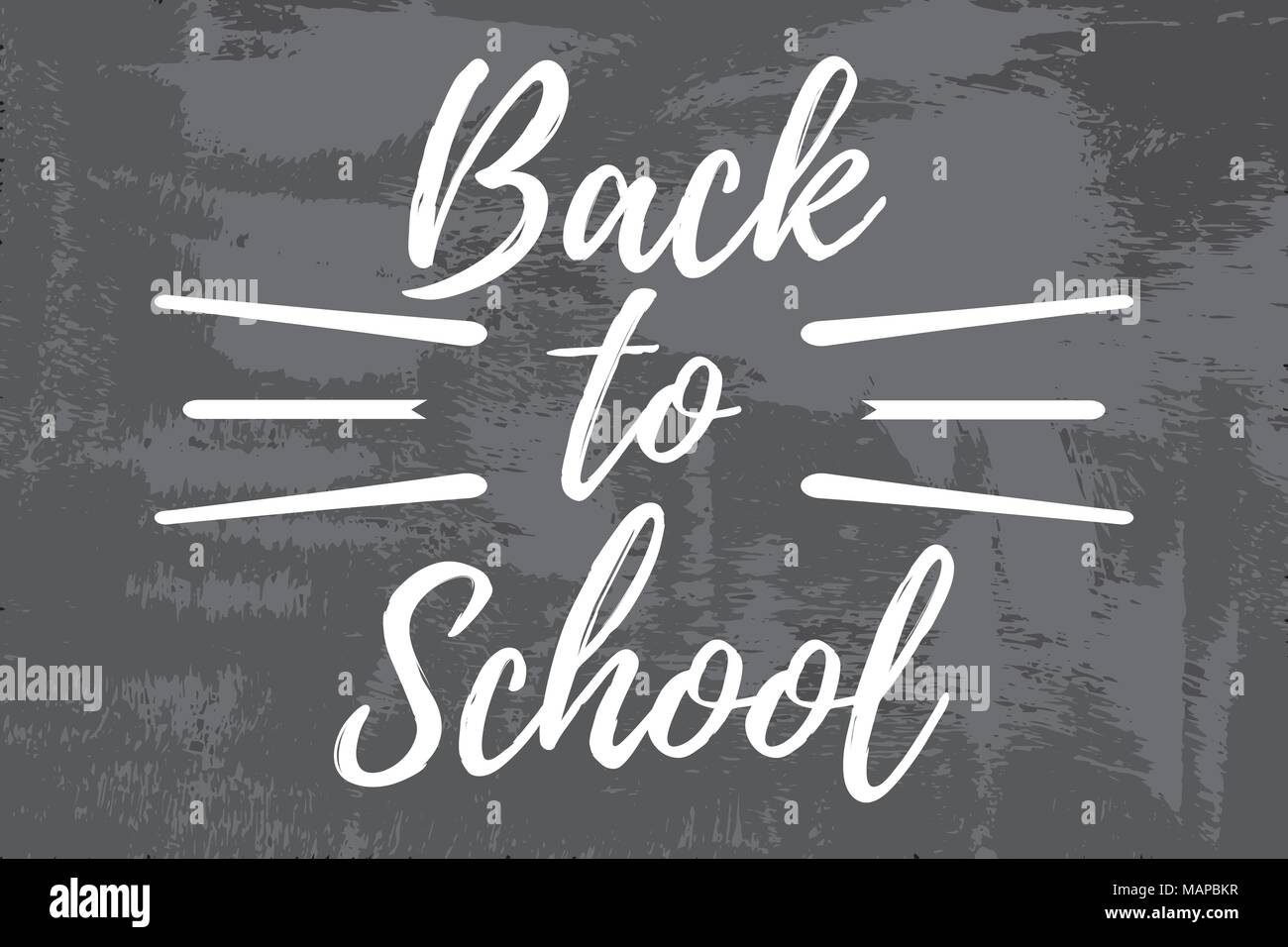 Back to School Typographic - Vintage Style Back to School. Vector ...