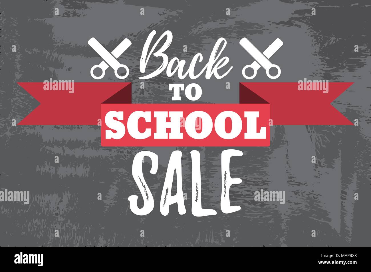Back to School Sale Typographic - Vintage Style Back to School Stock ...
