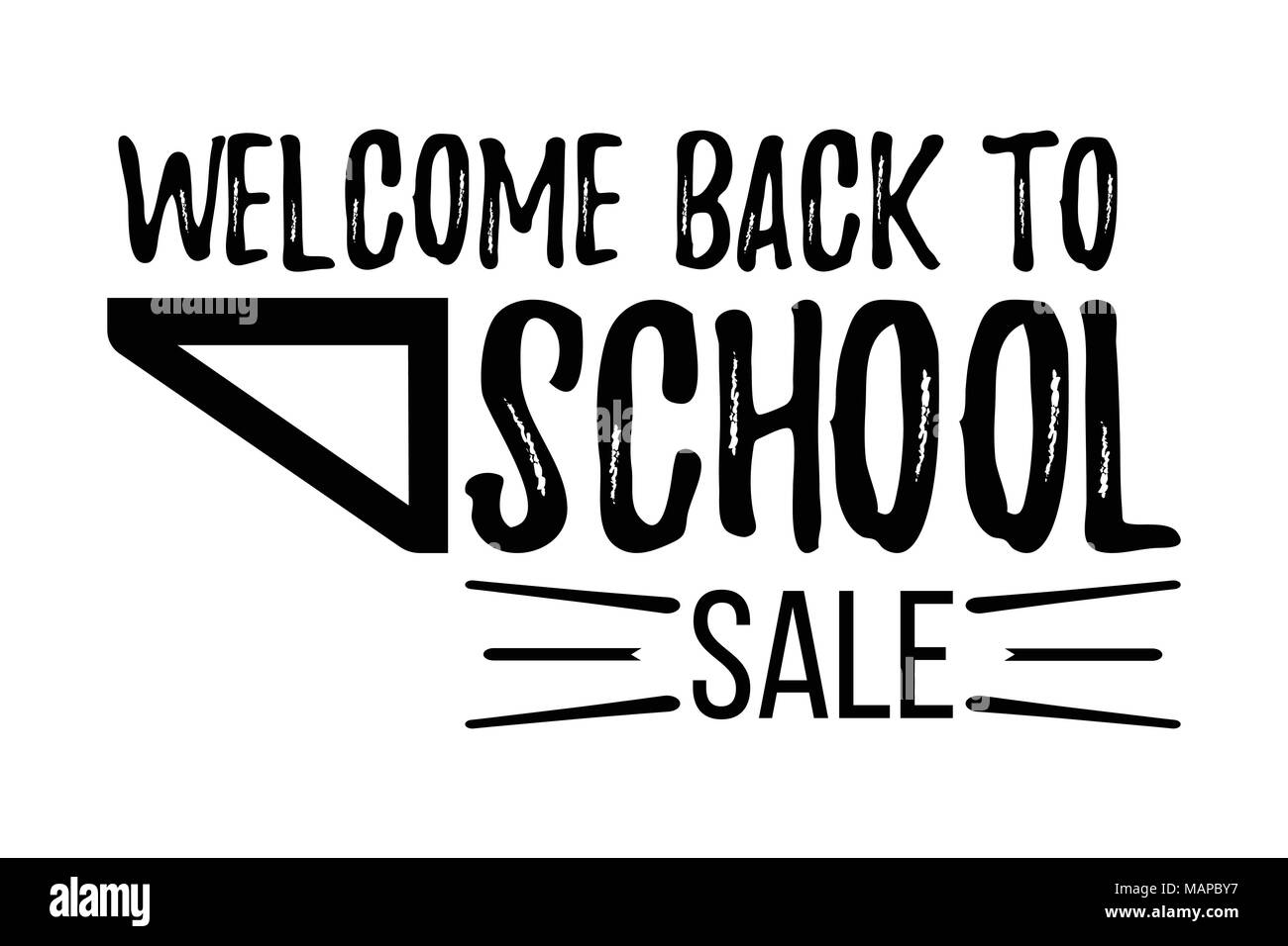 Welcome Back To School Black And White Stock Photos Images Alamy