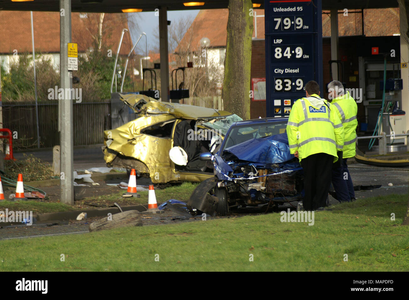 police incident, road traffic incident Stock Photo Alamy